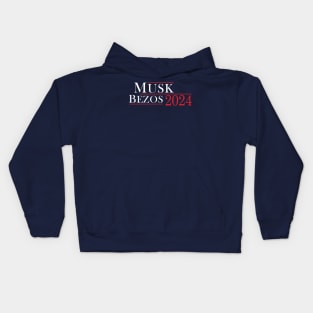 Musk Bezos 2024 Kids Hoodie